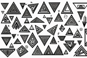 triangles tattoo idea