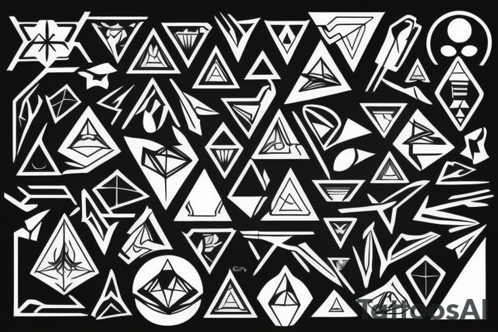 triangles tattoo idea