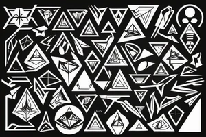 triangles tattoo idea
