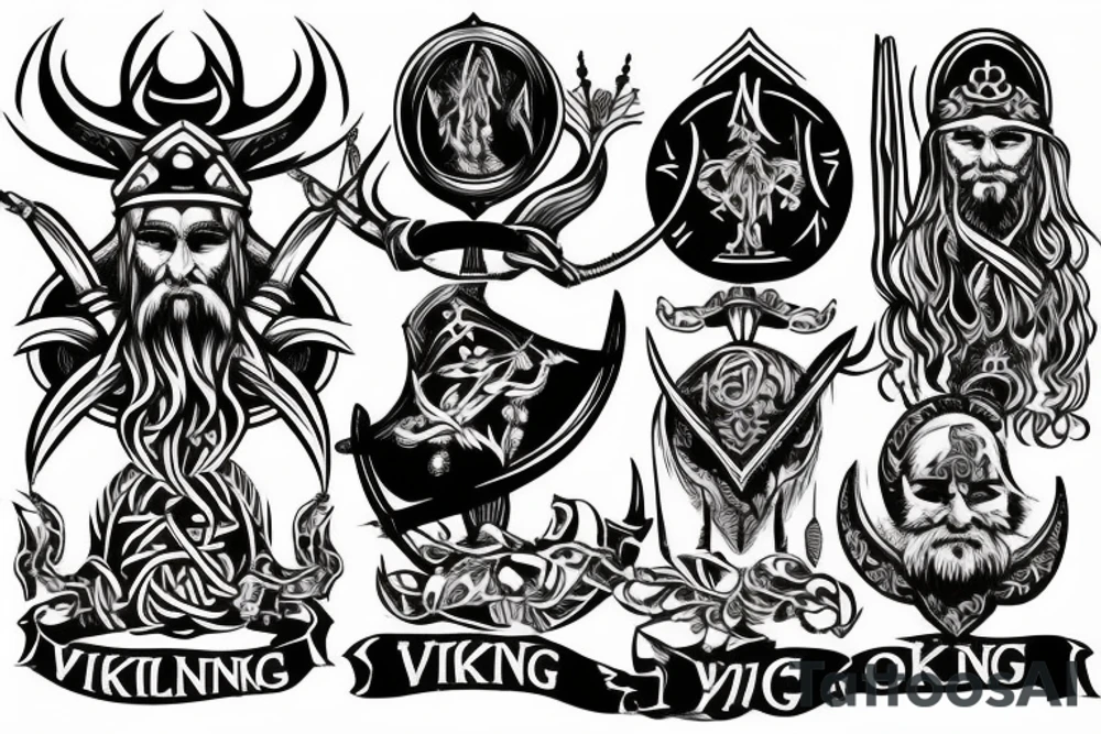 hand viking tattoo tattoo idea