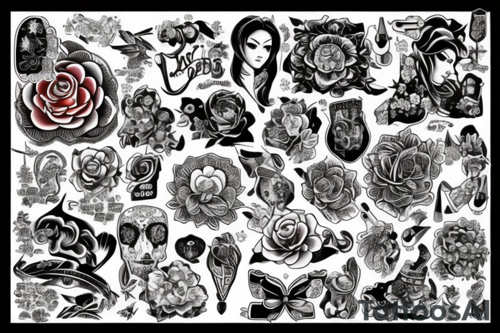 рыба дракон гейша tattoo idea