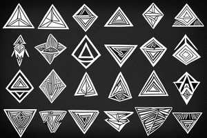 triangles tattoo idea