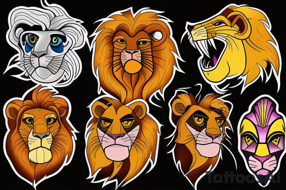 Lion king tattoo idea