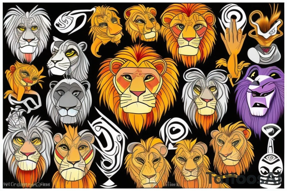 Lion king tattoo idea