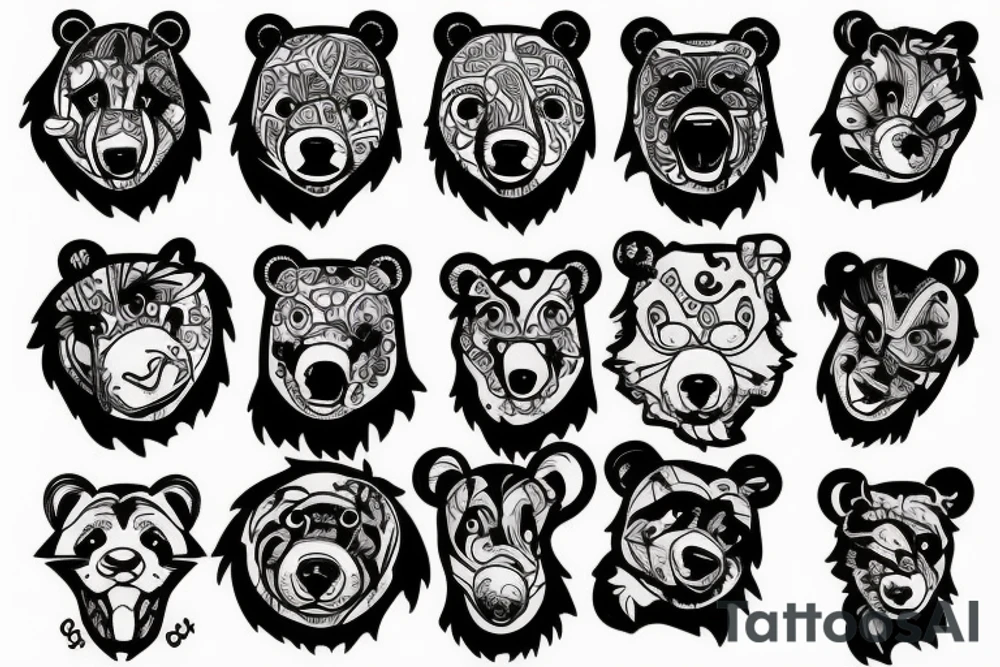 Bear tattoo idea