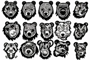 Bear tattoo idea