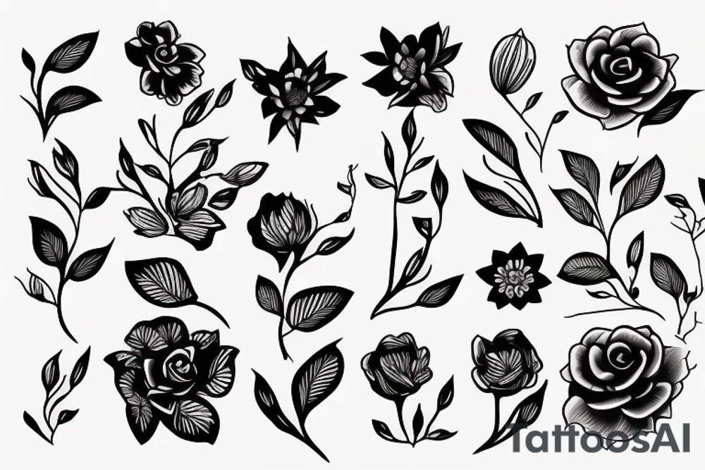 Mirt flower tattoo idea