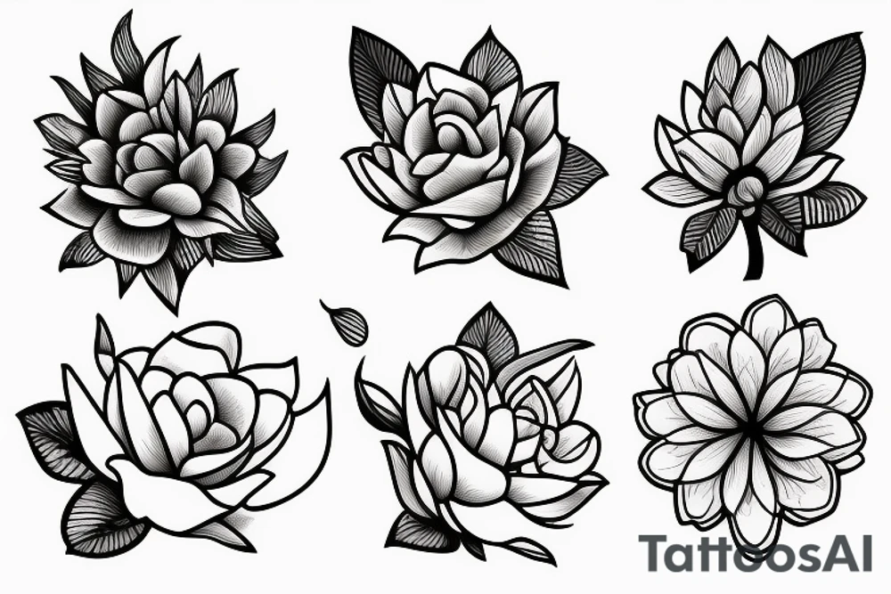 Mirt flower tattoo idea
