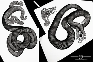 infinity snake tattoo idea