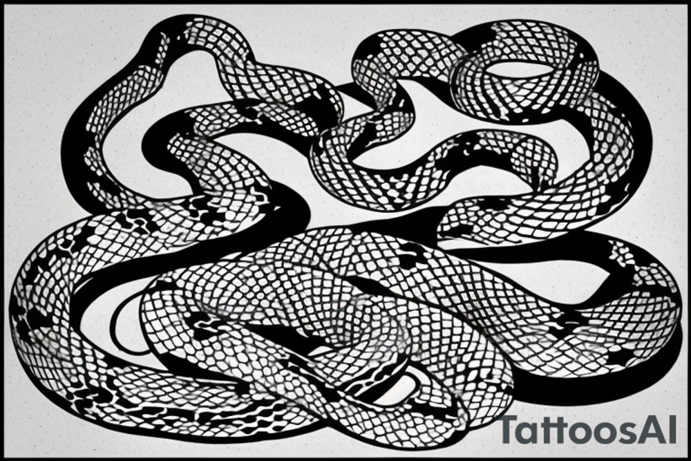 infinity snake tattoo idea