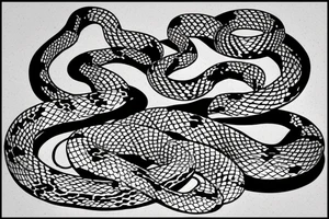 infinity snake tattoo idea