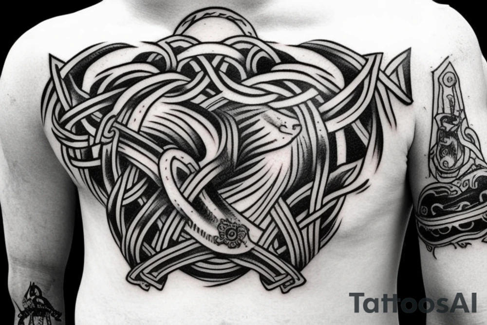 hand viking tattoo tattoo idea