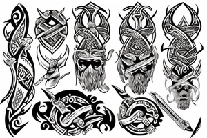 viking tattoo on hand tattoo idea