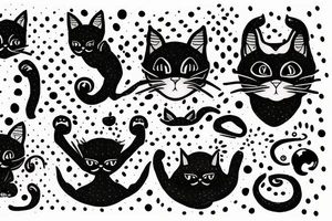 bald cat tattoo idea