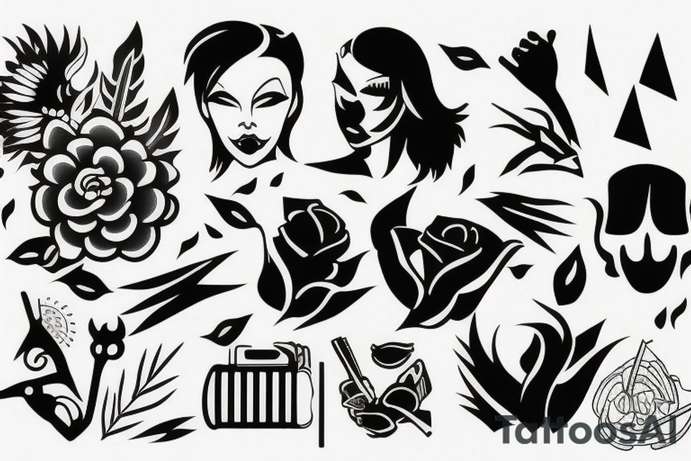 modern society tattoo idea