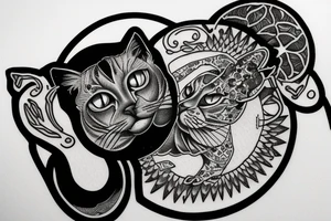 bald cat 
sphinx tattoo idea