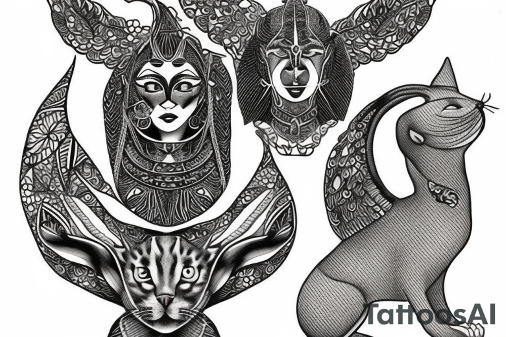 bald cat 
sphinx tattoo idea