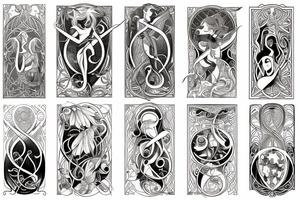 Music 
art nouveau tattoo idea