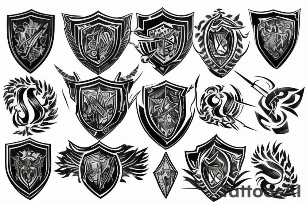 Shield tattoo idea