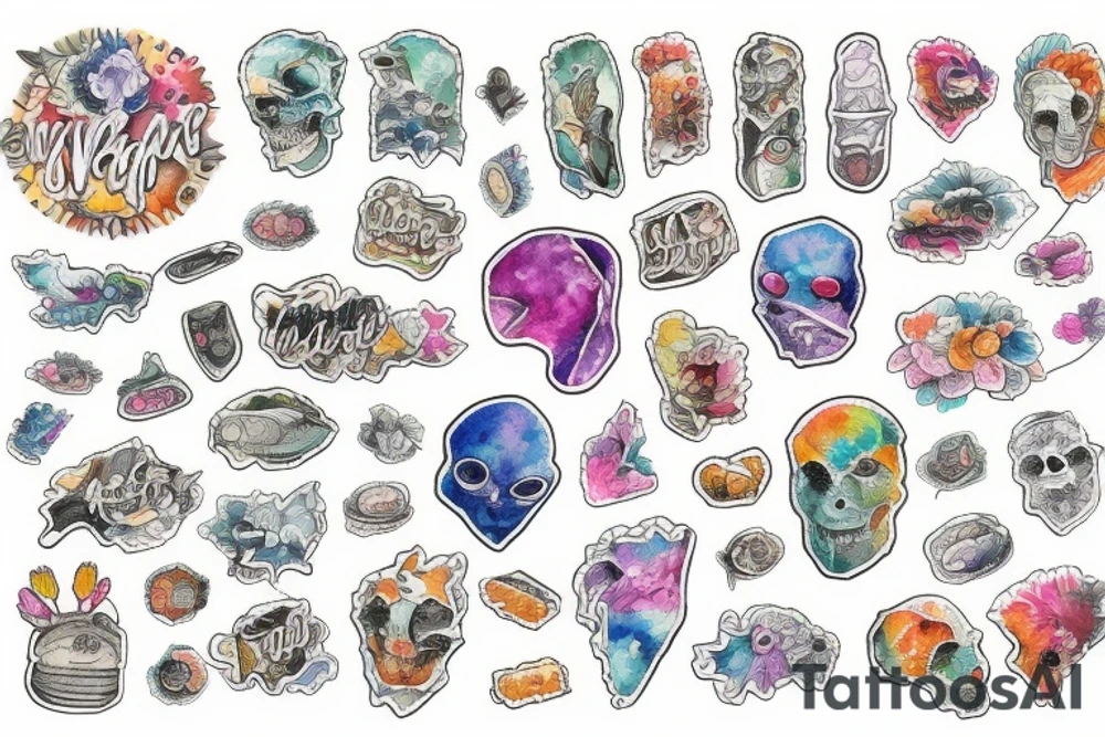 world'map tattoo idea