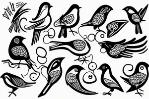 Bird tattoo idea