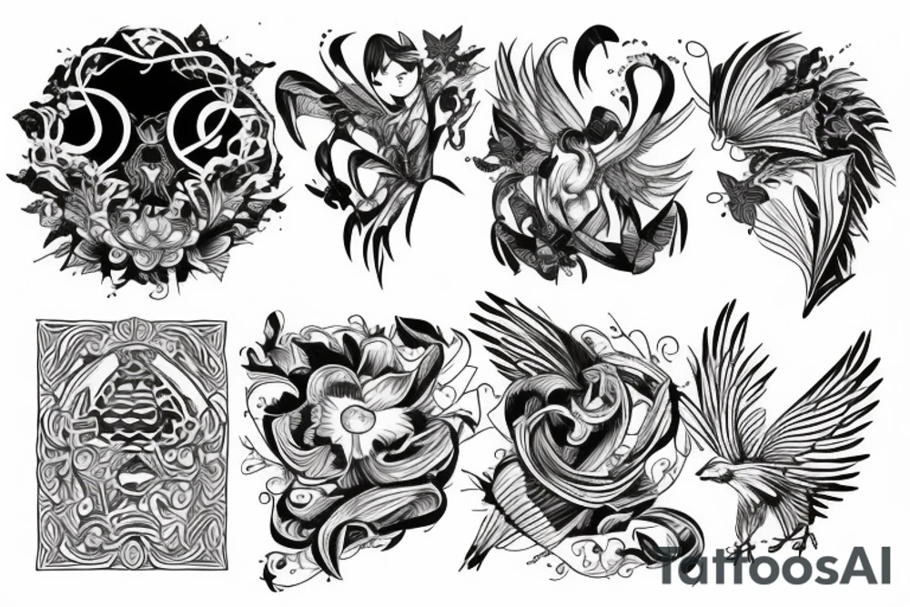 Flying tattoo idea