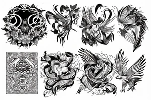 Flying tattoo idea