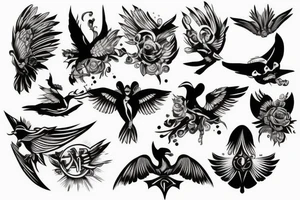 Flying tattoo idea