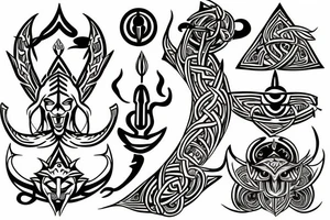 Trident of Lord Shiva tattoo idea