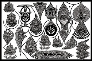 Trident of Lord Shiva tattoo idea