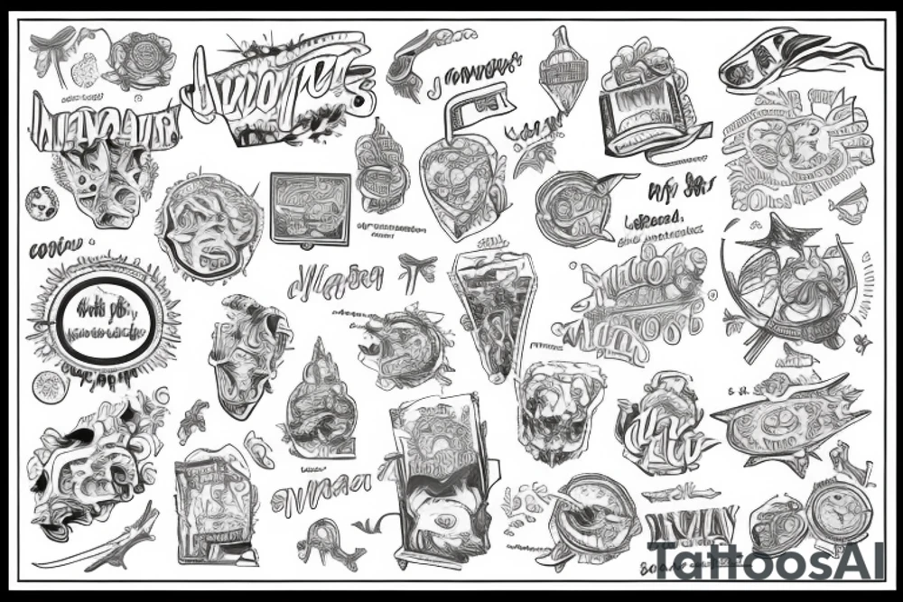 world'map tattoo idea