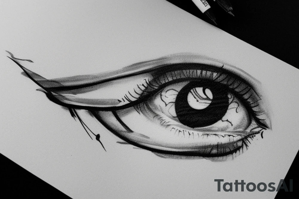 Void eye tattoo idea