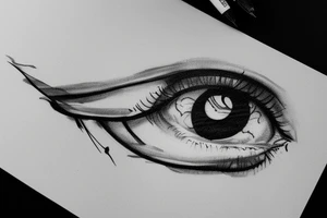 Void eye tattoo idea