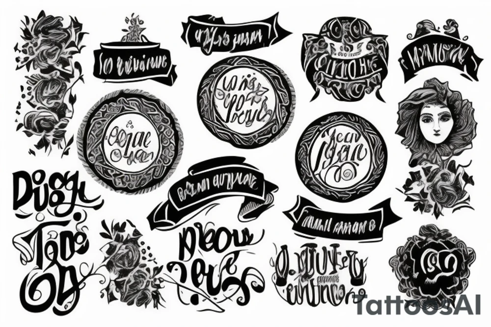Emigrates image with Georgian text tattoo idea