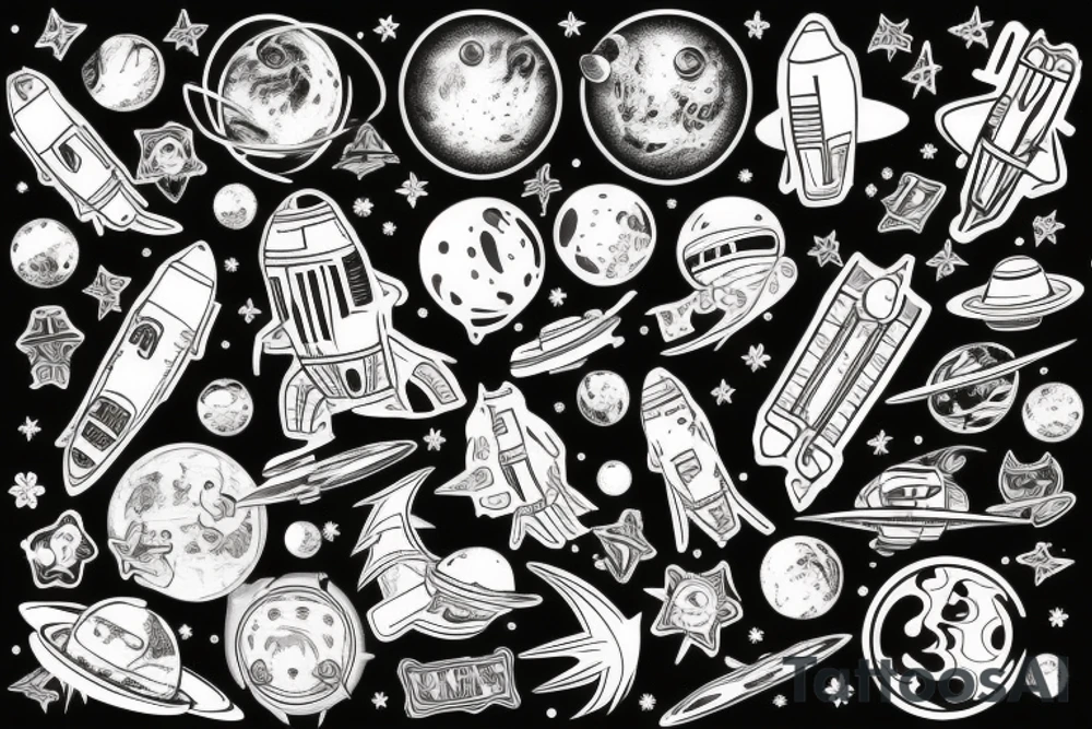 Space tattoo idea
