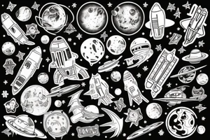 Space tattoo idea
