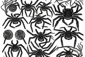 Redan spider number 4 tattoo idea