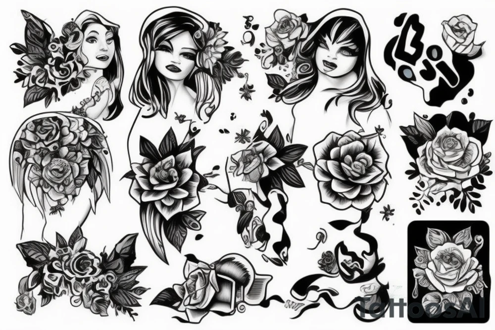 Собака на лошади tattoo idea