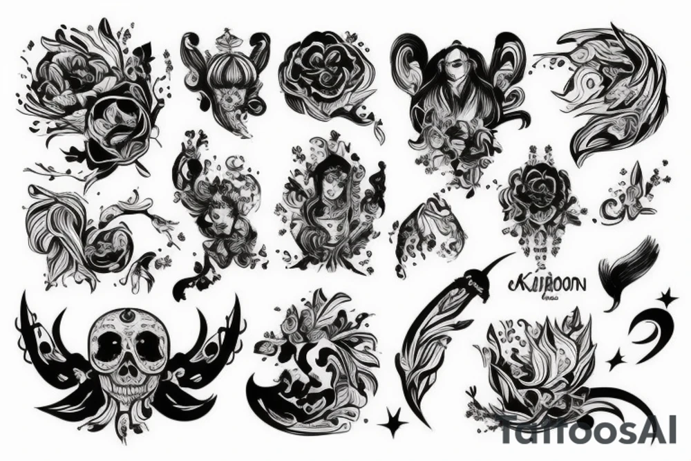 Кости динозавров tattoo idea