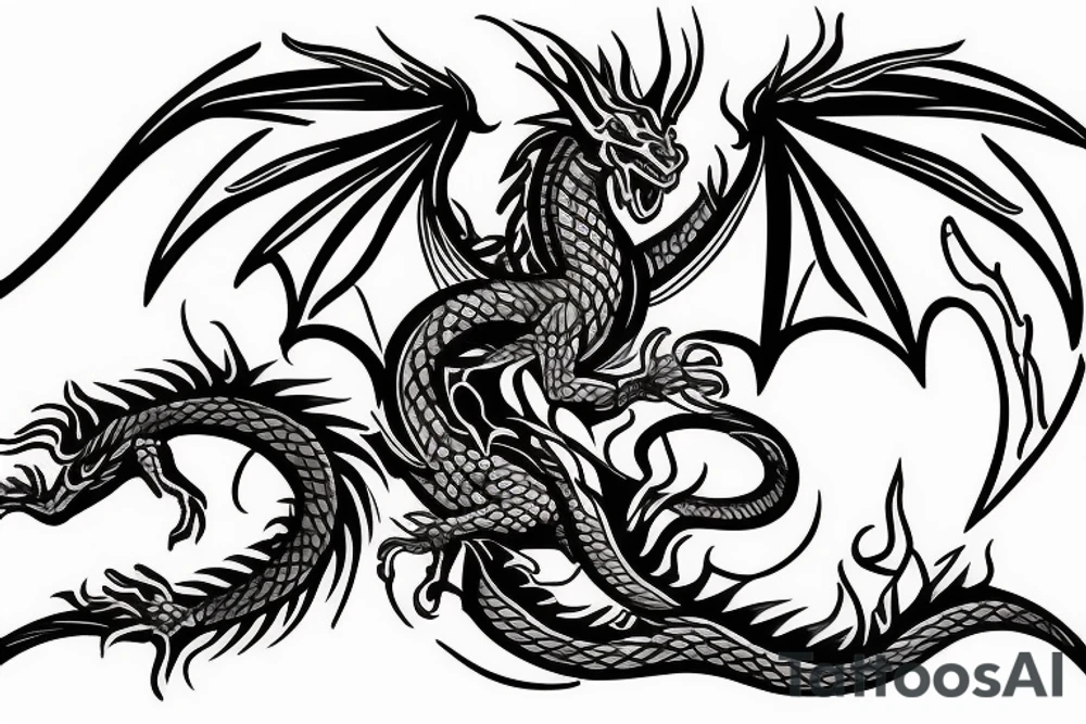 Full back dragon tattoo tattoo idea