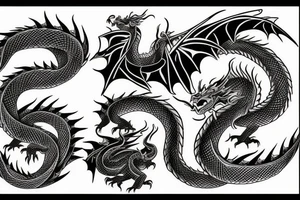 Yakuza style dragon tattoo tattoo idea