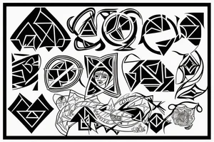 abstarct tattoo idea