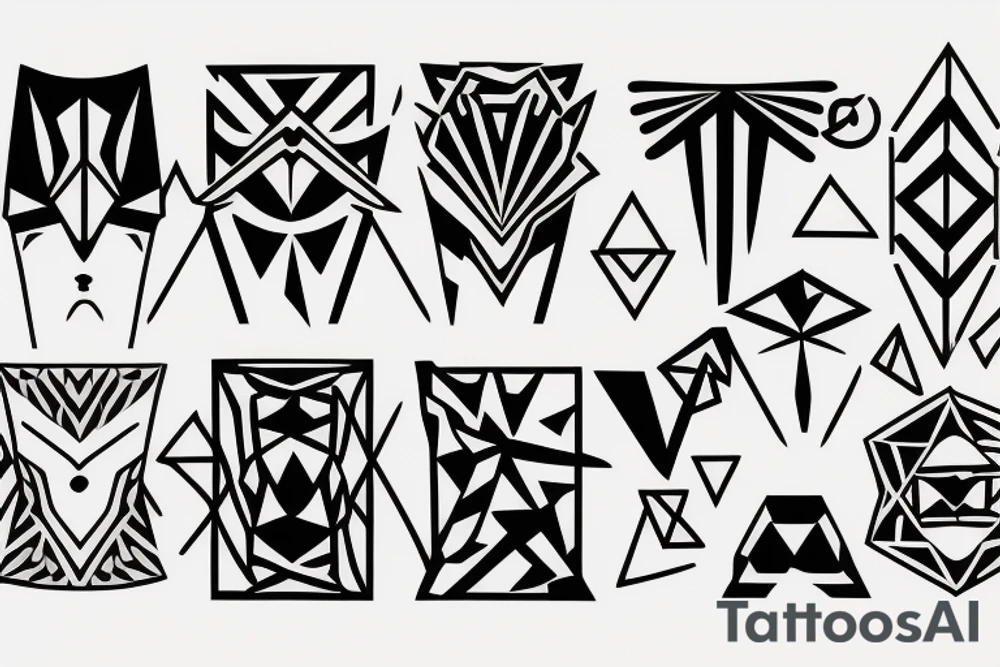 abstarct tattoo idea