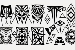 abstarct tattoo idea