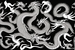 Yakuza style dragon tattoo tattoo idea