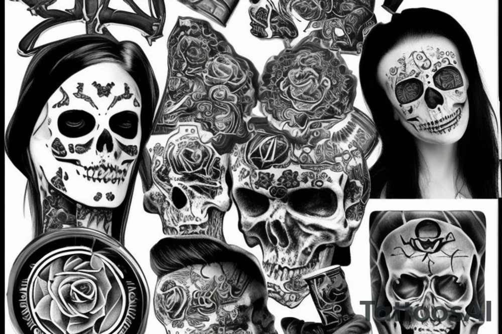 Russian attack of deadman tattoo idea