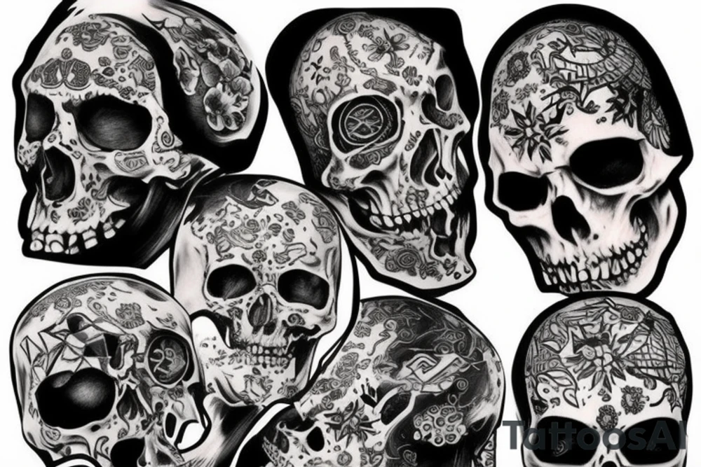 Russian attack of deadman tattoo idea