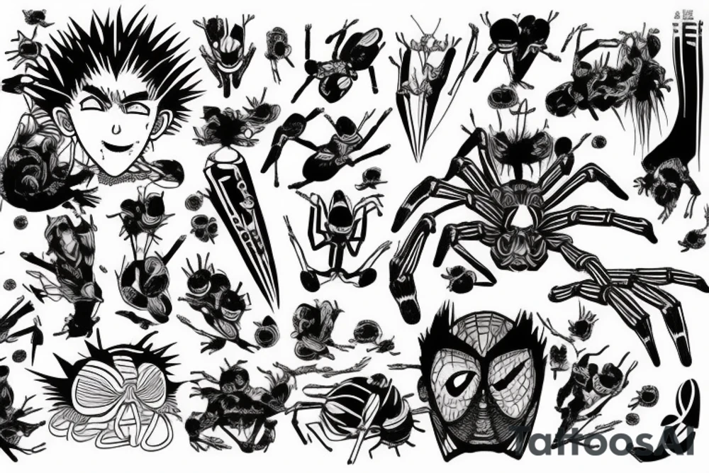 Redan spider number 4 tattoo idea