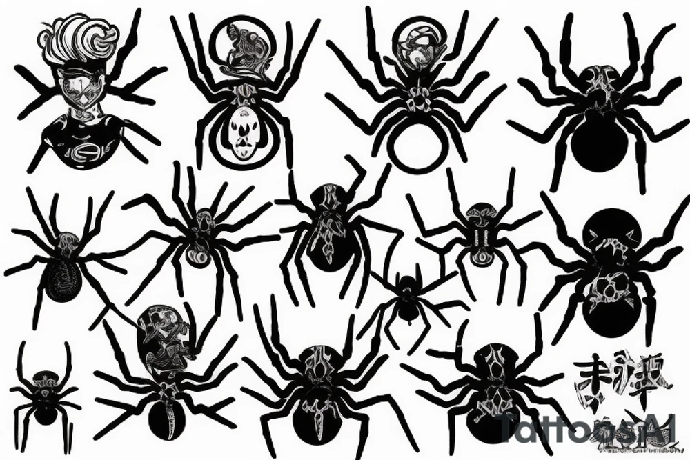 Redan spider number 4 tattoo idea
