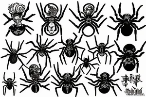 Redan spider number 4 tattoo idea